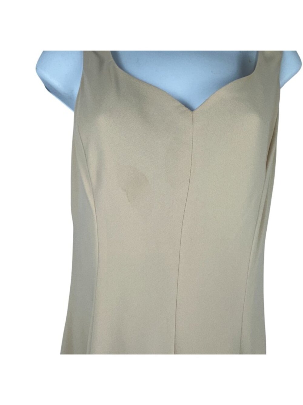 Evan-Picone Womens Two-Piece Beige Dress & Jacket Set Size 6 Elegant Ruffled Col - Picture 11 of 16